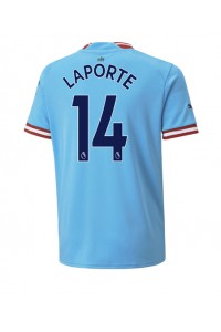 Manchester City Aymeric Laporte #14 Fotballdrakt Hjemme Klær 2022-23 Korte ermer